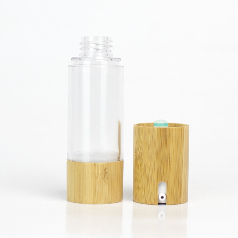 15 ml 30 ml 50 ml bambuslotion luftløs pumpeflaske 1 oz 1,7 oz emulsjon øyekrem Vakuum kosmetikkbeholder 15 ml 30 ml 50 ml bambuslotion luftløs pumpeflaske 1 oz 1,7 oz emulsjon øyekrem Vakuum kosmetikkbeholder