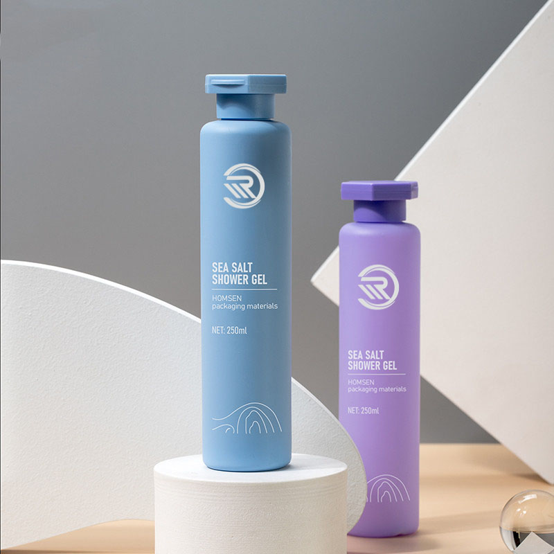 250 ml rund kosmetikkbeholder Kropp Ansiktspleie Hårolje Tonerlotionflaske med hette