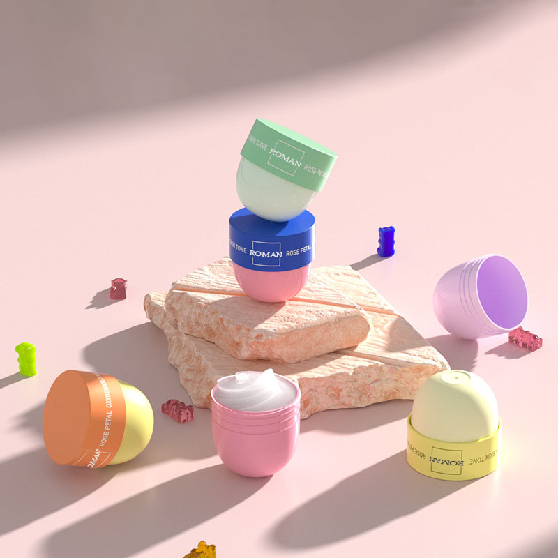 50ml tomme runde plastkremkrukker kopp med bred munnflasker 50g ansiktsskrubbkremkrukke Kosmetisk emballasjebeholdere 50ml tomme runde plastkremkrukker kopp med bred munnflasker 50g ansiktsskrubbkremkrukke Kosmetisk emballasjebeholdere