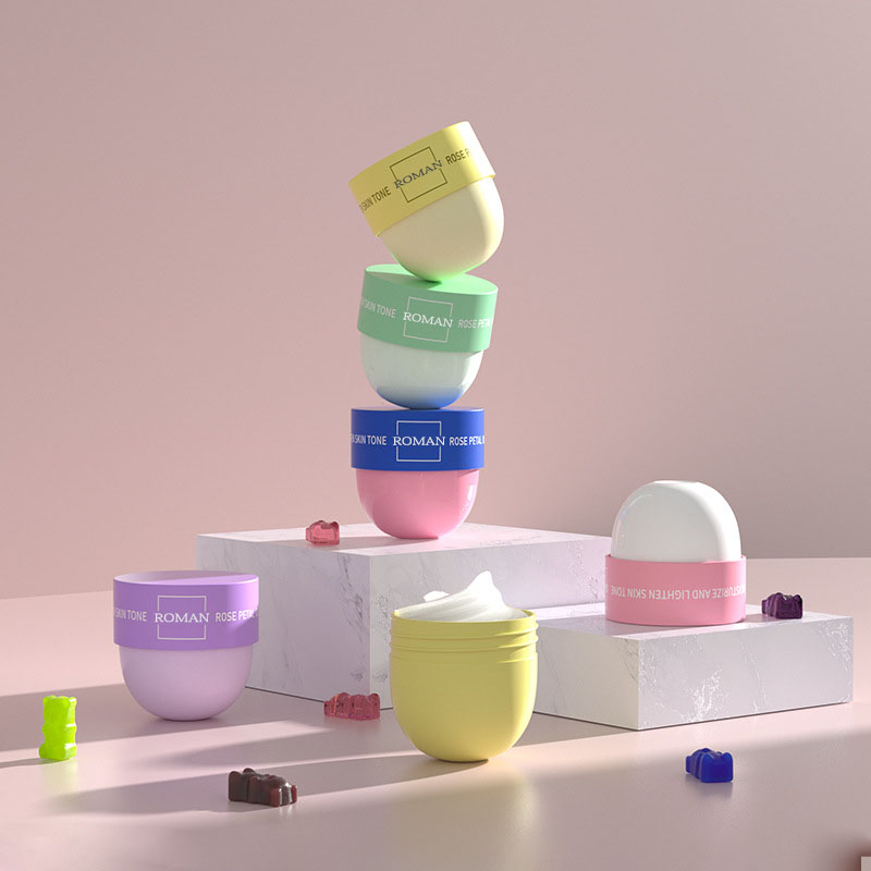 50ml tomme runde plastkremkrukker kopp med bred munnflasker 50g ansiktsskrubbkremkrukke Kosmetisk emballasjebeholdere 50ml tomme runde plastkremkrukker kopp med bred munnflasker 50g ansiktsskrubbkremkrukke Kosmetisk emballasjebeholdere