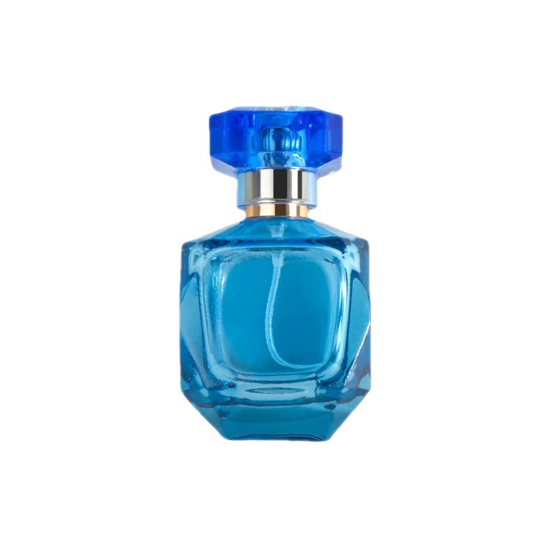Blå Tomme Glass Spray Parfymeflasker Emballasje Glassflaske