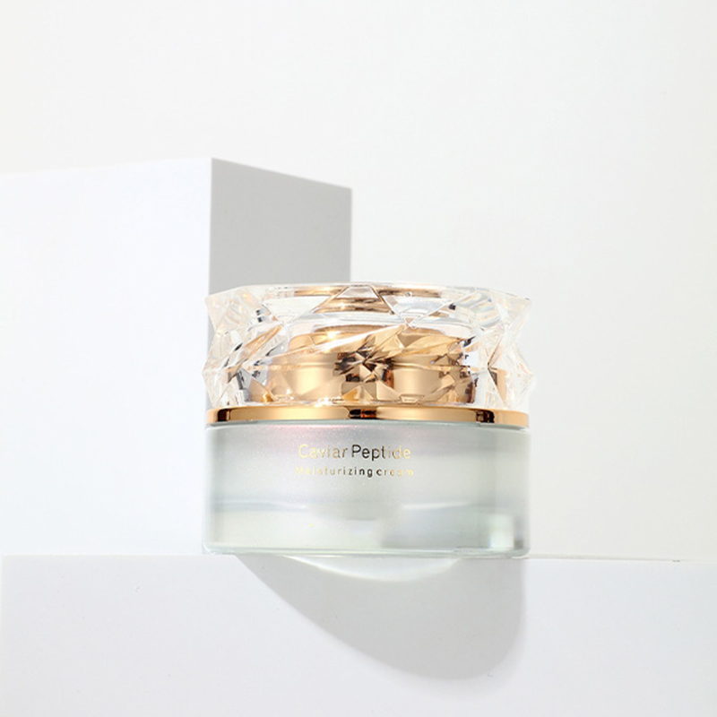 Farget gradient kosmetisk emballasjesett trykt tom ansiktskremkrukke Hudpleieglass lotionflaske med pumpe Farget gradient kosmetisk emballasjesett trykt tom ansiktskremkrukke Hudpleieglass lotionflaske med pumpe