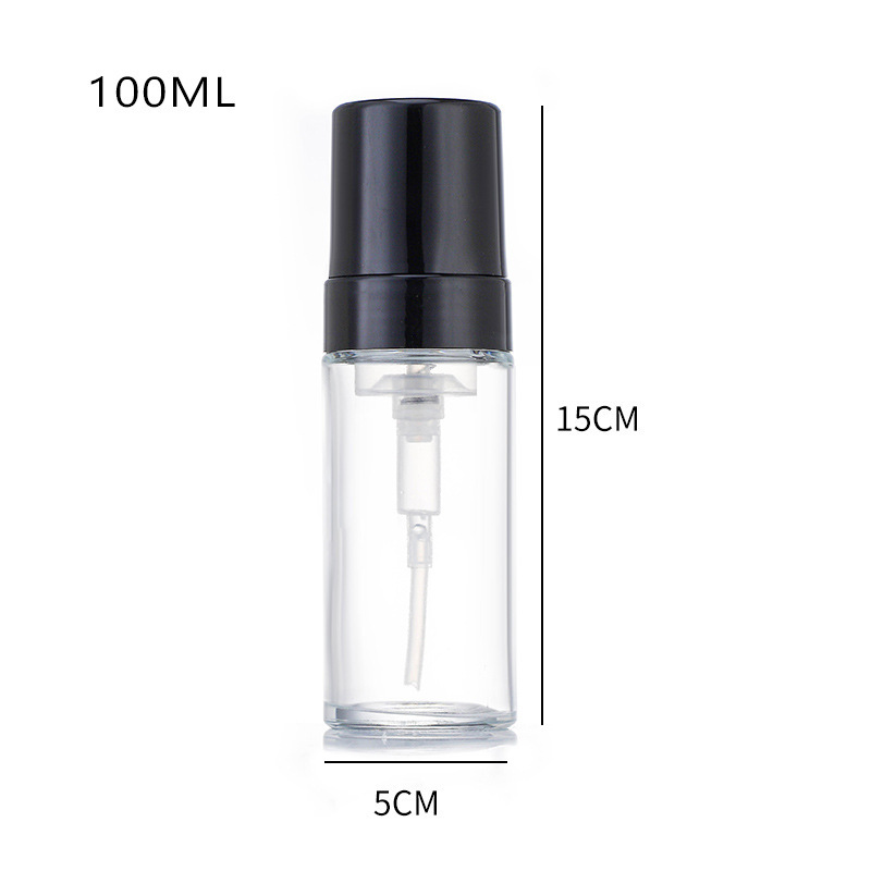 Tom glass skumpumpeflaske Klar frostet hudpleie skummende håndsåpeflaske Tom glass skumpumpeflaske Klar frostet hudpleie skummende håndsåpeflaske