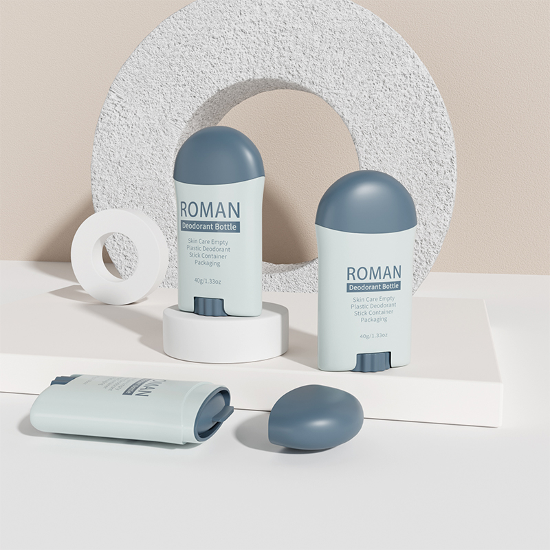 Plast PP Kosmetisk skjermutskrift Twist Up White 40g Stick Container Tube Matt Deodorant Roll On Bottle Plast PP Kosmetisk skjermutskrift Twist Up White 40g Stick Container Tube Matt Deodorant Roll On Bottle