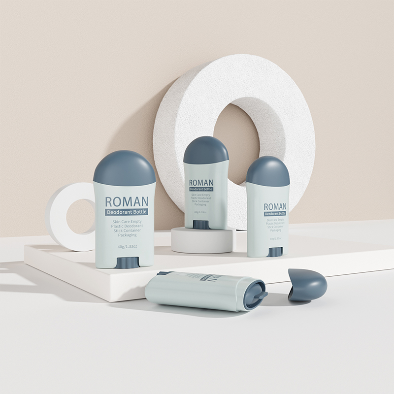 Plast PP Kosmetisk skjermutskrift Twist Up White 40g Stick Container Tube Matt Deodorant Roll On Bottle Plast PP Kosmetisk skjermutskrift Twist Up White 40g Stick Container Tube Matt Deodorant Roll On Bottle