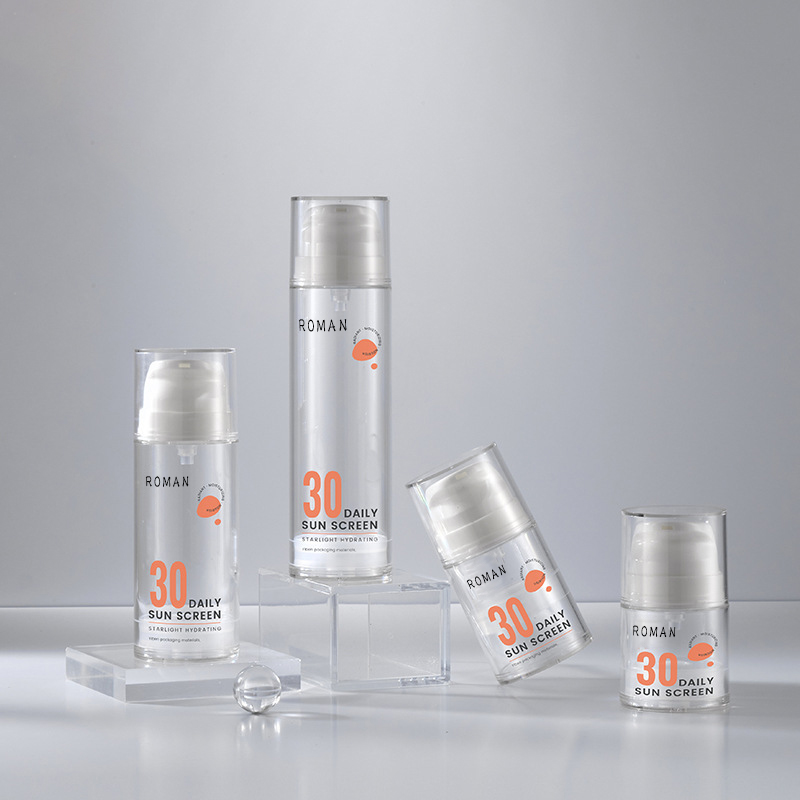 15 ml 30 ml 50 ml 100 ml 120 ml Gjennomsiktig hvit luftløs emballasje pumpeflaske for hudpleie Serum Kroppsolje 15 ml 30 ml 50 ml 100 ml 120 ml Gjennomsiktig hvit luftløs emballasje pumpeflaske for hudpleie Serum Kroppsolje