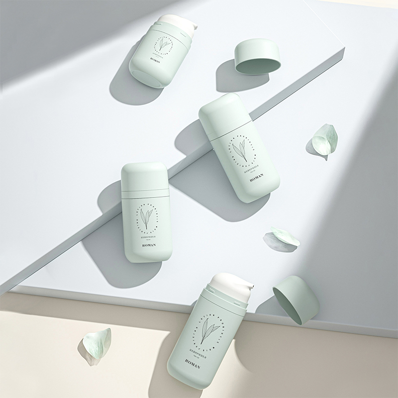 50 ml 80 ml 100 ml tomme ovale grønne PP-plastflasker med luftløs lotionpumpevakuumfond og ansiktskremflaske for hudpleie 50 ml 80 ml 100 ml tomme ovale grønne PP-plastflasker med luftløs lotionpumpevakuumfond og ansiktskremflaske for hudpleie