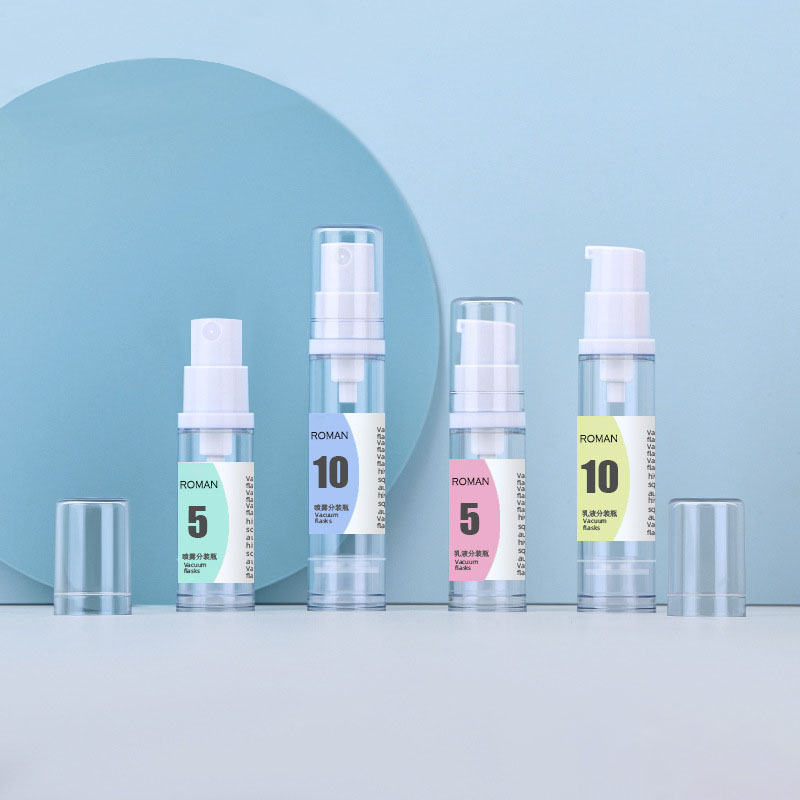 5ml 8ml 10ml Mono kosmetisk plast luftløs pumpeflaske Anti-oksidasjonshudpleieemballasje perfekt for daglig bruk og reiser 5ml 8ml 10ml Mono kosmetisk plast luftløs pumpeflaske Anti-oksidasjonshudpleieemballasje perfekt for daglig bruk og reiser
