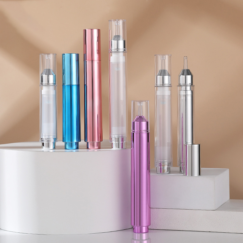 5 ml 10 ml 15 ml luftløs serumpumpe sprøyteflaske Ampulleformet plastlotionflaske for hudpleie Ansiktsrens øyekrem 5 ml 10 ml 15 ml luftløs serumpumpe sprøyteflaske Ampulleformet plastlotionflaske for hudpleie Ansiktsrens øyekrem