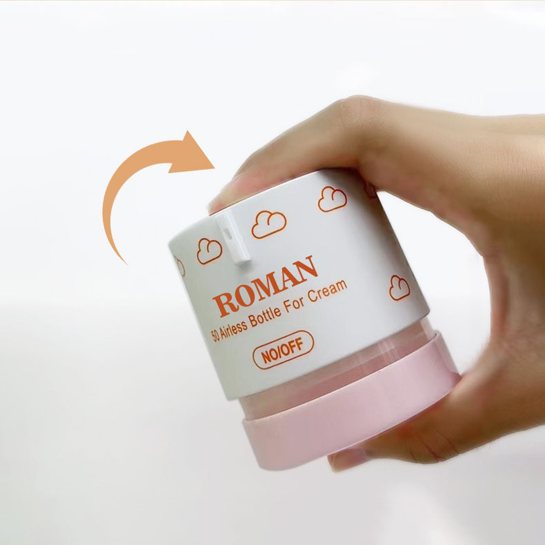 Sylindrisk luftløs flaske PP tom 15g 30g 50g Kosmetisk ansiktskrem Hudpleiefond Solkrem Frostet Vakuumpumpeglass Sylindrisk luftløs flaske PP tom 15g 30g 50g Kosmetisk ansiktskrem Hudpleiefond Solkrem Frostet Vakuumpumpeglass