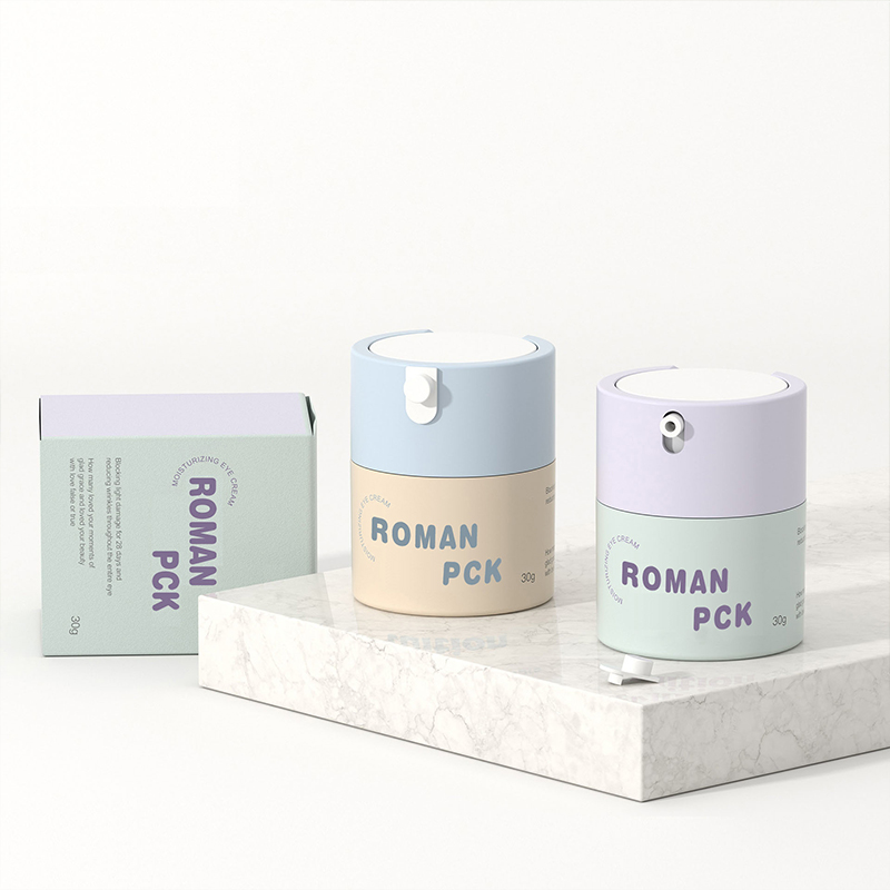 Tomme plast ansikts kosmetikk emballasje 15 ml 30 ml 50 ml luftløse pumpekrukker Plast frostet krukke Øyekrem Serum Airless krukker Tomme plast ansikts kosmetikk emballasje 15 ml 30 ml 50 ml luftløse pumpekrukker Plast frostet krukke Øyekrem Serum Airless krukker