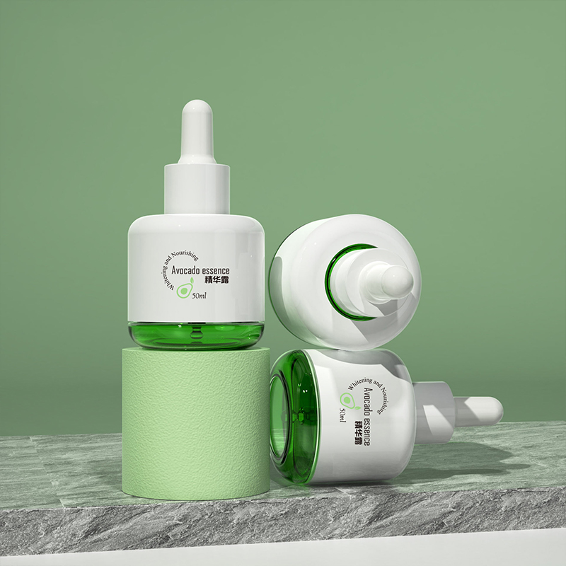 Eterisk oljeflaske 50 ml gjennomsiktig grønn PETG plast lekkasjesikker Essence Serum Dropper for ansikts- og øyepleie Eterisk oljeflaske 50 ml gjennomsiktig grønn PETG plast lekkasjesikker Essence Serum Dropper for ansikts- og øyepleie