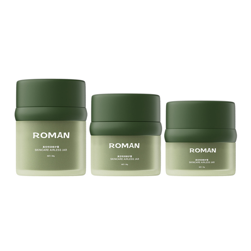 Bærbar Airless Krukke Kosmetisk Hudpleie Ansiktskrembeholder Tom Sylinder Airless Lotion Flaske 15ml 30ml 50ml Bærbar Airless Krukke Kosmetisk Hudpleie Ansiktskrembeholder Tom Sylinder Airless Lotion Flaske 15ml 30ml 50ml