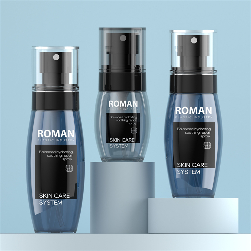 40 ml 60 ml 80 ml svart solkrem tåkesprayflaske Kroppsparfymesprøyte Plastbeholder Hårpulverpumpeflaske