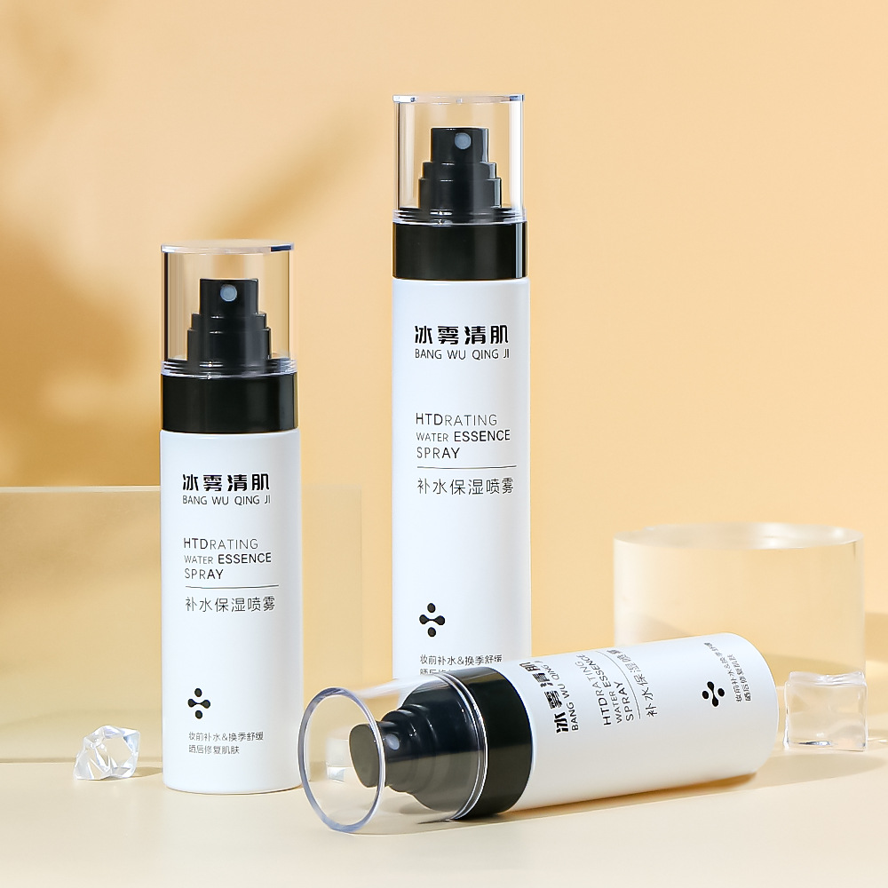 Hvit tykkvegget 80ml 100ml 120ml 150ml PET Plast Tom Body Fintåke Sprayflaske for parfyme fuktighetskrem Vann Hvit tykkvegget 80ml 100ml 120ml 150ml PET Plast Tom Body Fintåke Sprayflaske for parfyme fuktighetskrem Vann