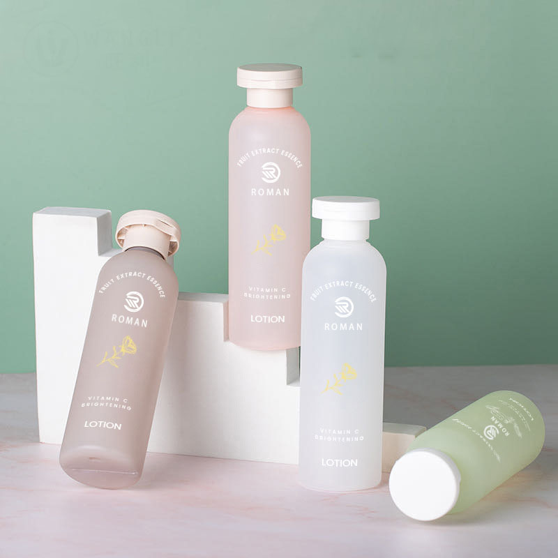 100 ml 150 ml 200 ml 250 ml essensiell olje Pure Dew Matte Flaske PET Flip Cover Hudpleieprodukter Bottle Essence Water Toner Bottle