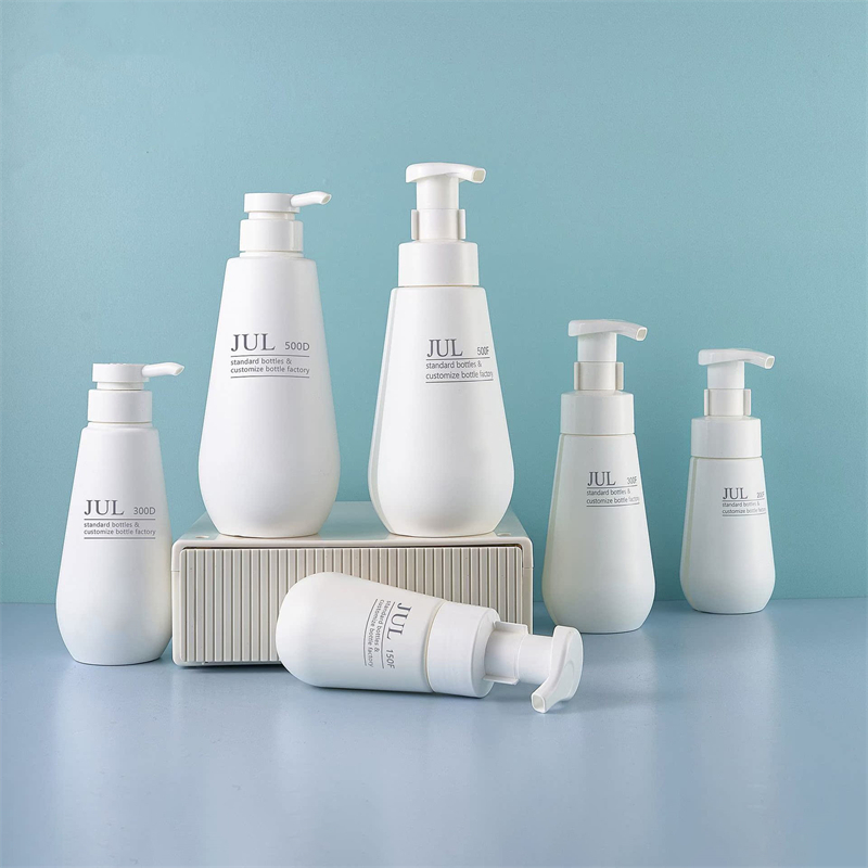 150ml 200ml 300ml Pure White Body Wash Lash Shampoo Skumpumpeflaske Resirkulerbar badekar Kroppspleiebeholdere Dusjgel Kjæledyrflaske