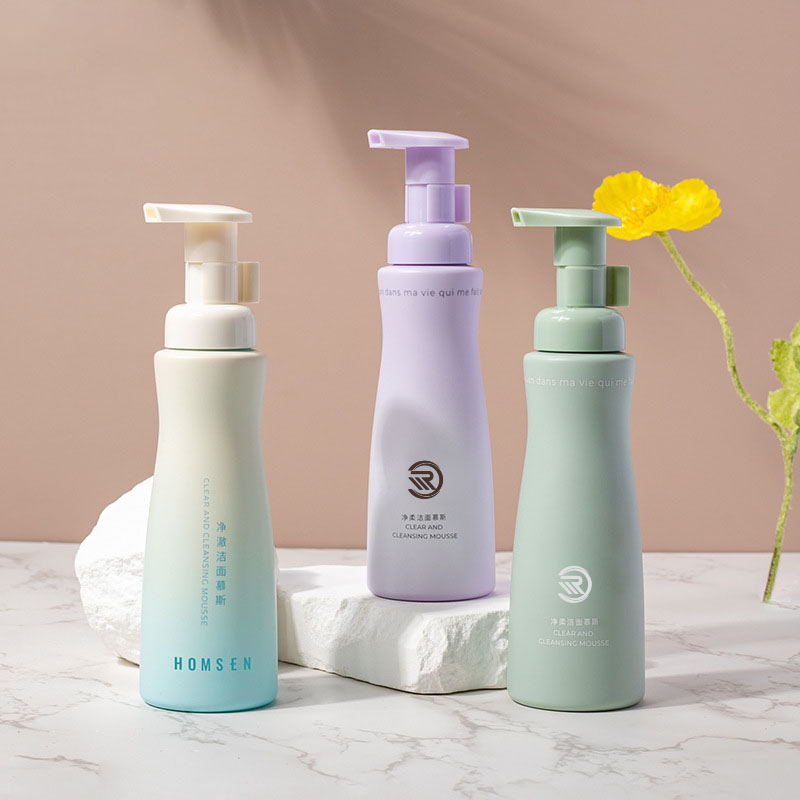 150 ml 30-halset PET-mousse skumflaske babysjampo kroppsvask midje-klemmende design flaske kroppspleie emballasjerens