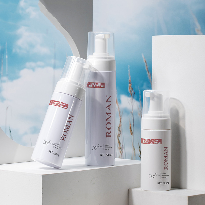 Skånsom plastrensende skummende håndsåpepumpeflaske Skumdispenser Ansiktshudpleierenseflaske 100ML 120ML 150ML 200ML