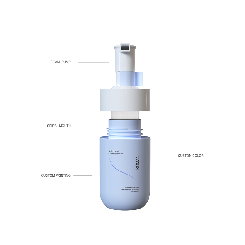 Private Label Facial Whitening Foamer Skånsom rensende Mousse Bubble Cleanser Blå PET-skumpumpeflaske 150 ml 200 ml 300 ml Private Label Facial Whitening Foamer Skånsom rensende Mousse Bubble Cleanser Blå PET-skumpumpeflaske 150 ml 200 ml 300 ml