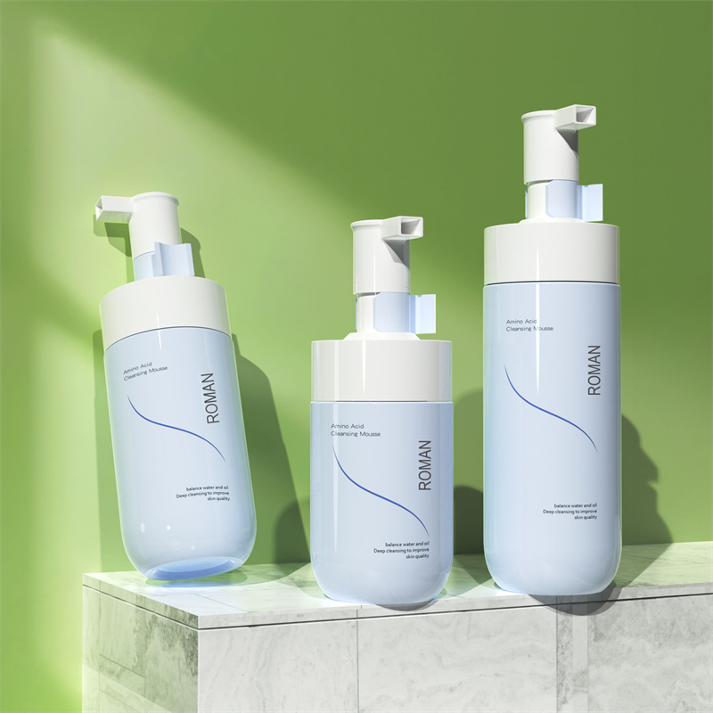 Private Label Facial Whitening Foamer Skånsom rensende Mousse Bubble Cleanser Blå PET-skumpumpeflaske 150 ml 200 ml 300 ml Private Label Facial Whitening Foamer Skånsom rensende Mousse Bubble Cleanser Blå PET-skumpumpeflaske 150 ml 200 ml 300 ml