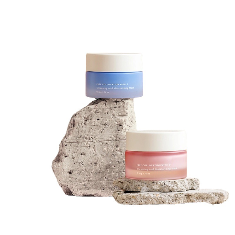 Klassisk rund glasskremkrukke Kosmetisk emballasje for ansiktskrem og øyekrem Klassisk rund glasskremkrukke Kosmetisk emballasje for ansiktskrem og øyekrem