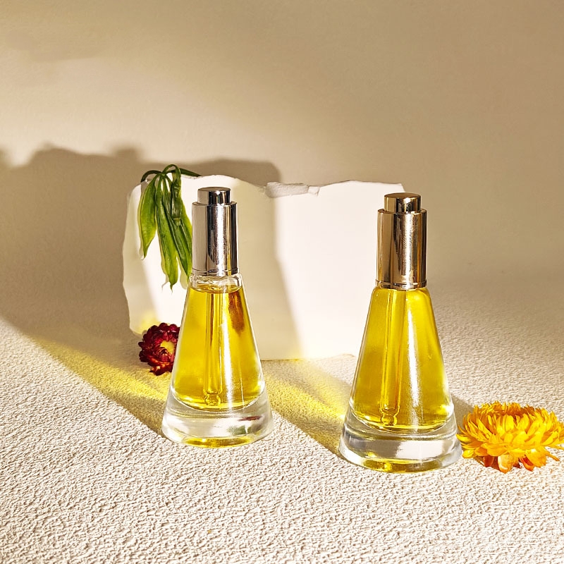 Konisk glass kosmetisk dropper eterisk oljeflaske