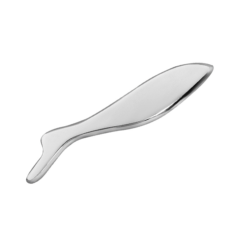 Fiskeformet sinklegering Gua Sha-brett med personlige farger og logo Fiskeformet sinklegering Gua Sha-brett med personlige farger og logo
