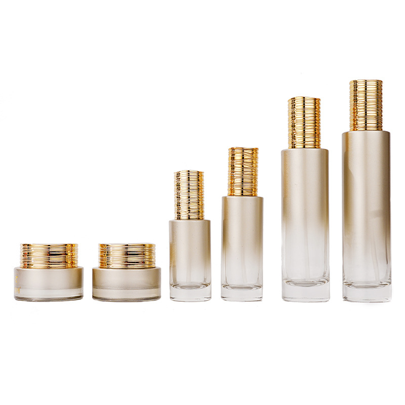 Serumflaske av glass med galvanisert børstet lokk Serumflaske av glass med galvanisert børstet lokk