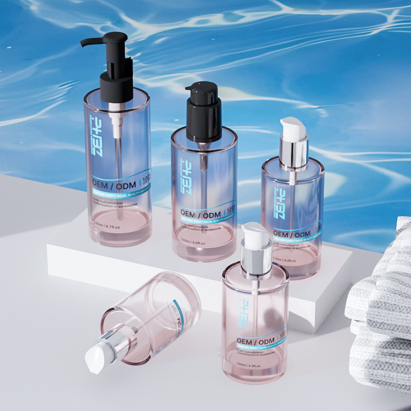 Kosmetisk serumflaske i glass med flere kapasiteter med tykk bunn Kosmetisk serumflaske i glass med flere kapasiteter med tykk bunn