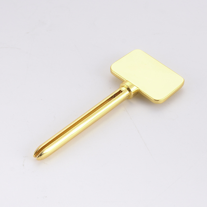 Rektangulær slangepresser av sinklegering med kremer med spiss spiss Malingspresserverktøy for familiebaderom Rektangulær slangepresser av sinklegering med kremer med spiss spiss Malingspresserverktøy for familiebaderom