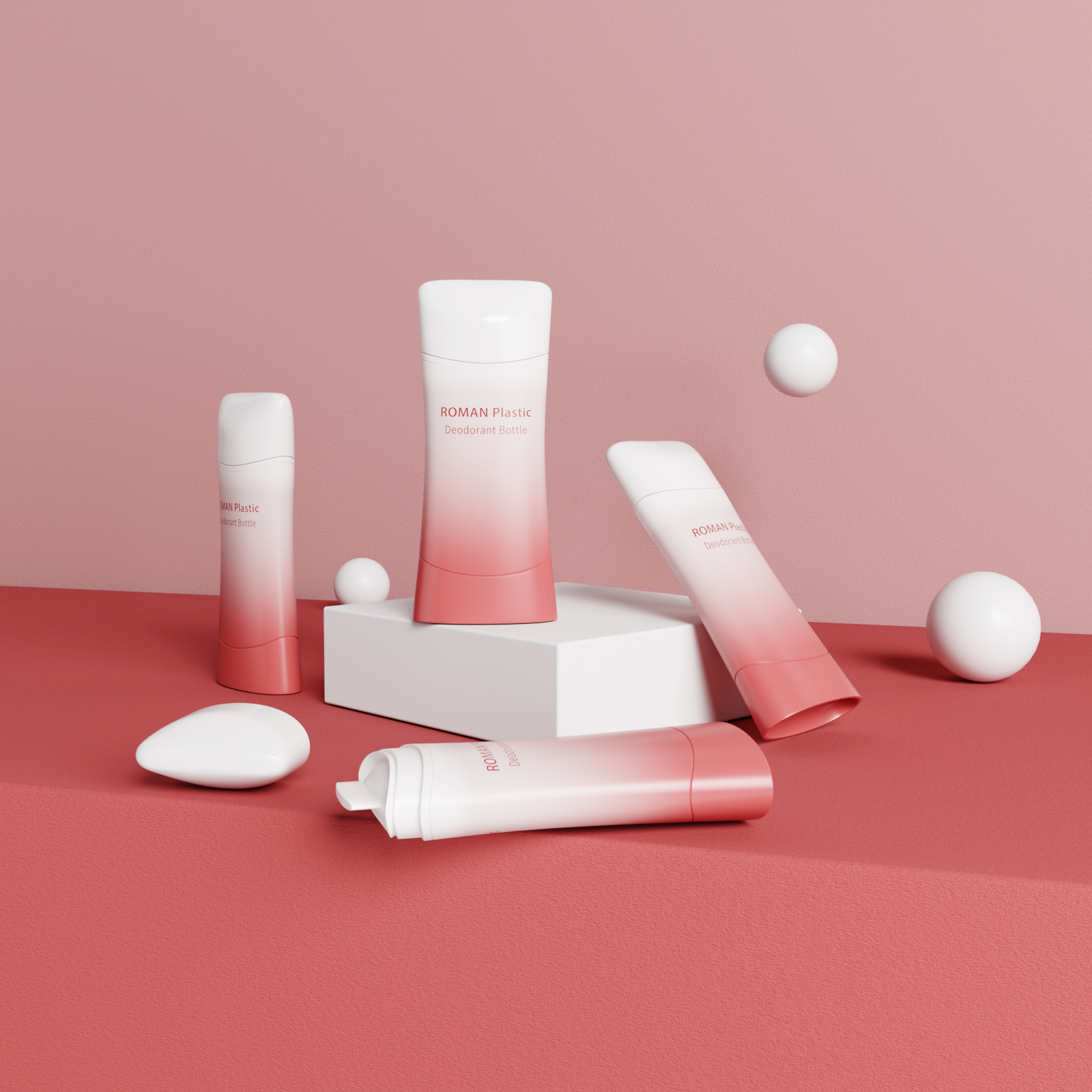 Midjeformet OEM Odm Toppfylling Emballasjefarge Tom Twist-Up Plast Klar solid deodorantbeholder Midjeformet OEM Odm Toppfylling Emballasjefarge Tom Twist-Up Plast Klar solid deodorantbeholder