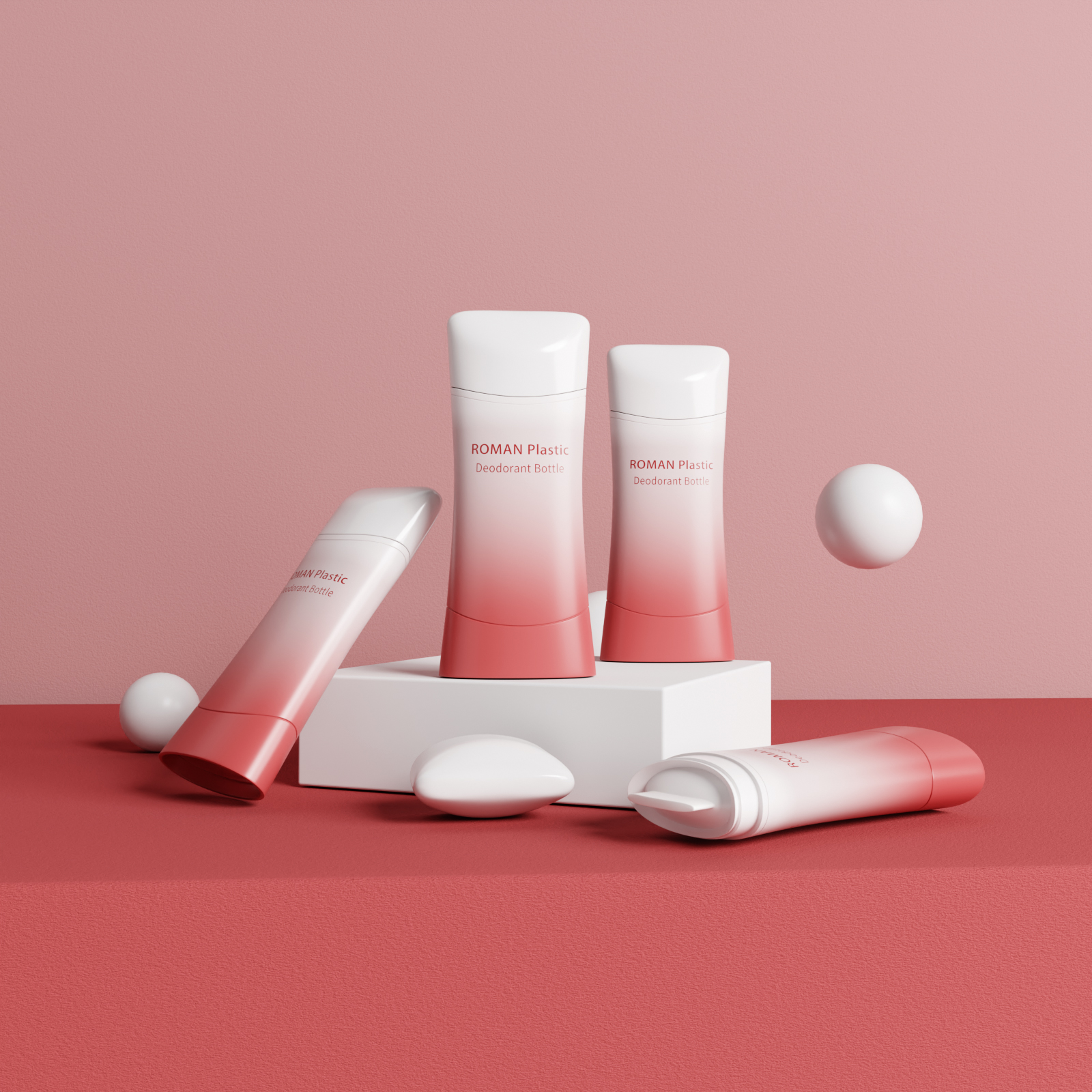 Midjeformet OEM Odm Toppfylling Emballasjefarge Tom Twist-Up Plast Klar solid deodorantbeholder Midjeformet OEM Odm Toppfylling Emballasjefarge Tom Twist-Up Plast Klar solid deodorantbeholder