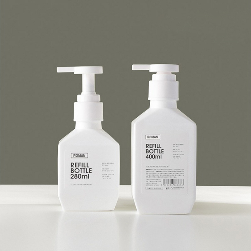 300ml 400ml 600ml PE Plastic Lotion Flasker Sjampo Flasker Body Wash Lotion Kroppsmelkeflaske for kosmetikkpakking 300ml 400ml 600ml PE Plastic Lotion Flasker Sjampo Flasker Body Wash Lotion Kroppsmelkeflaske for kosmetikkpakking