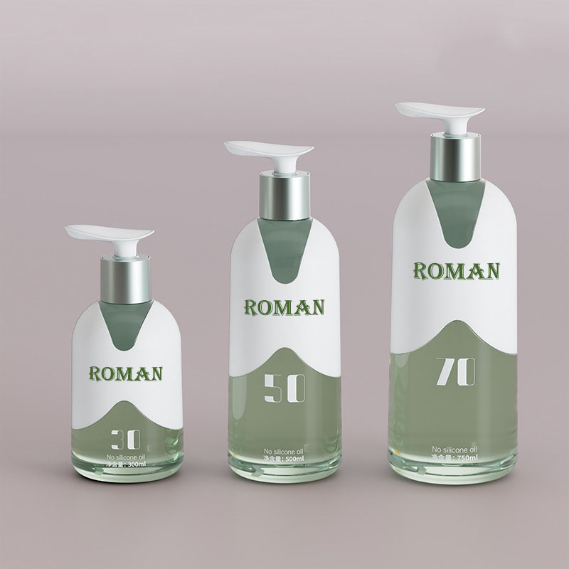 300ml 500ml 700ml PET Plast Håndsåpebeholder Håndvask lotion såpepumpe dispenserflasker med gjenfyllbar væske