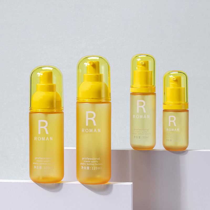 30ml 50ml 100ml 120ml Pet Yellow Makeup Remover Flaske Ansiktsvask Rundpress Kroppskremflaske 3,5 oz plastkremflaske 30ml 50ml 100ml 120ml Pet Yellow Makeup Remover Flaske Ansiktsvask Rundpress Kroppskremflaske 3,5 oz plastkremflaske