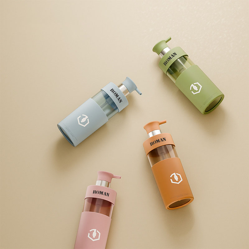 Luksus 100ml 200ml 300ml 450ml 500ml 700ml Body Lotion-flaske PET-plastsjampo og balsamflaskesett Kosmetisk emballasje for dusjgel Luksus 100ml 200ml 300ml 450ml 500ml 700ml Body Lotion-flaske PET-plastsjampo og balsamflaskesett Kosmetisk emballasje for dusjgel