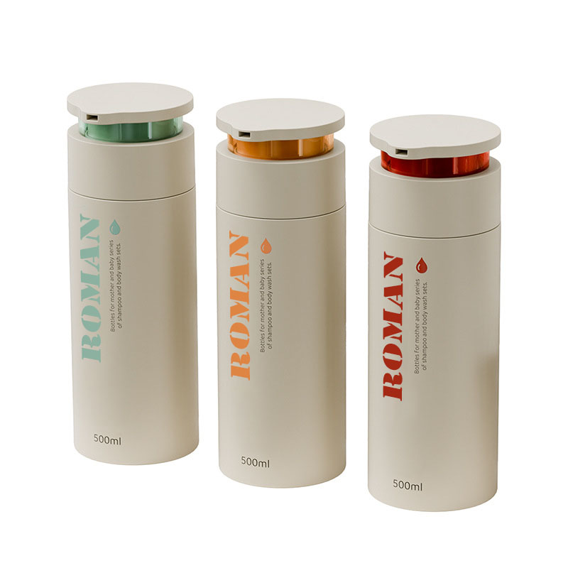 Rund flat skulder hudpleie kremflaske 150ml 200ml 300ml 500ml Baby Lotion Balsam Emballasje Shampoo og Body Wash Håndkremflasker Rund flat skulder hudpleie kremflaske 150ml 200ml 300ml 500ml Baby Lotion Balsam Emballasje Shampoo og Body Wash Håndkremflasker