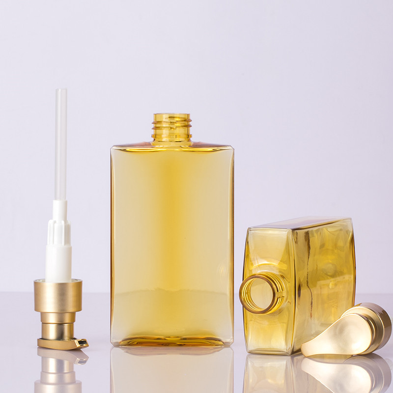 150ml 200ml Flat Square Shower Gel Facial Wash Body Lotion Balsam Gold Pump Bottle Hudpleie Sminkefjerner Olje Dispenser 150ml 200ml Flat Square Shower Gel Facial Wash Body Lotion Balsam Gold Pump Bottle Hudpleie Sminkefjerner Olje Dispenser