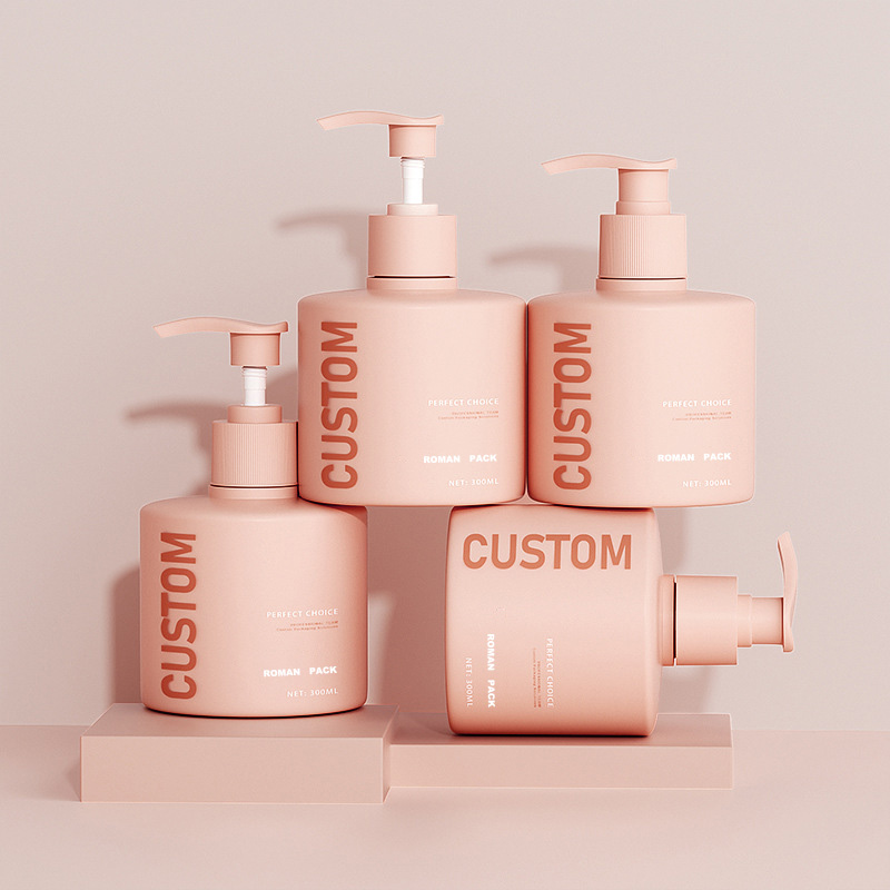 Macaron Painting Cleaning Plastic Dumpy Bottle 200ml 300ml 500ml Shampoo Conditioner With Pump Lotions Hårdusjgelé Macaron Painting Cleaning Plastic Dumpy Bottle 200ml 300ml 500ml Shampoo Conditioner With Pump Lotions Hårdusjgelé