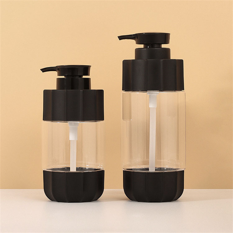 Matt Svart 550 ml 600 ml 700 ml 750 ml Pet Plast Strip Tykkvegg Plast Lotion Pumpeflaske For Cleaner Suncream Shampoo Shower Gel Matt Svart 550 ml 600 ml 700 ml 750 ml Pet Plast Strip Tykkvegg Plast Lotion Pumpeflaske For Cleaner Suncream Shampoo Shower Gel