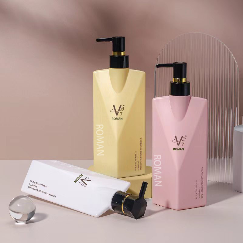 Premium gjenfyllbar tomme fortykket 350 ml plastpumpe sjampo og balsam-dispenserflasker Hudpleieemballasje for ansiktskrem Premium gjenfyllbar tomme fortykket 350 ml plastpumpe sjampo og balsam-dispenserflasker Hudpleieemballasje for ansiktskrem