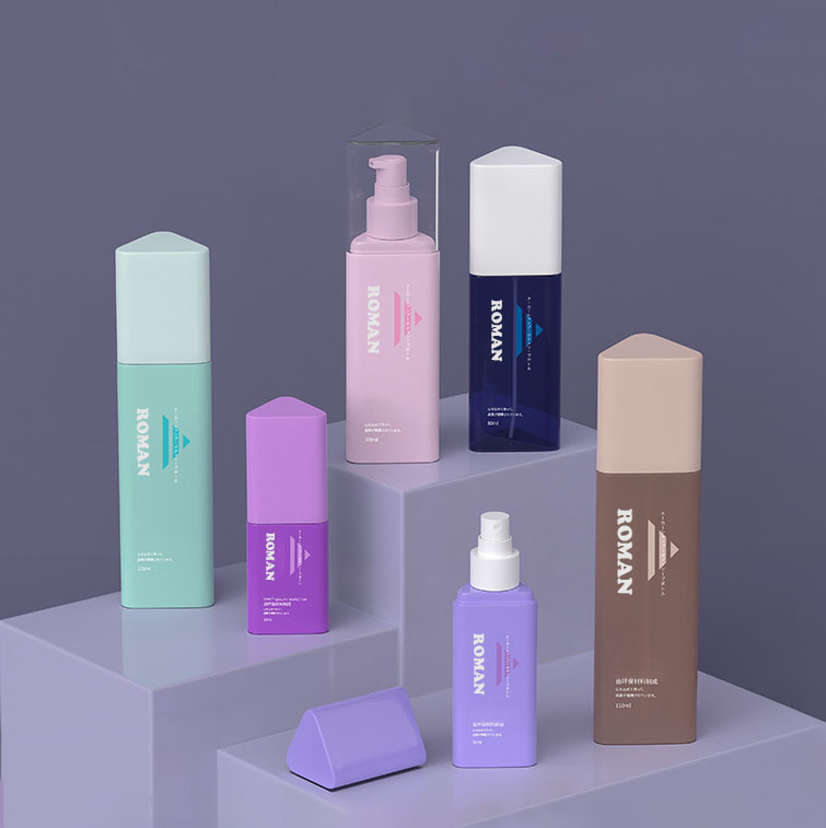 Pålitelig plast 30ml 50ml 80ml Triangle Shampoo Shower Gel Container Hårbalsam Lotion Pumpeflaske For Ansiktsrens