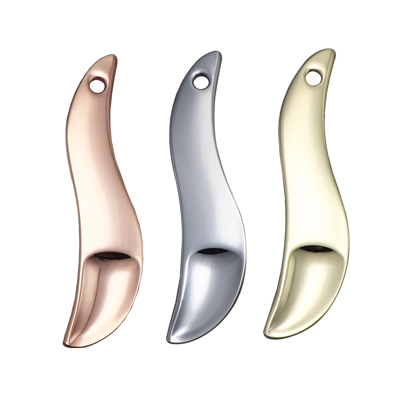 Beauty Makeup Spatel Mini Small Facial Eye Cream Scoop Mask Gold Metal Kosmetisk skje