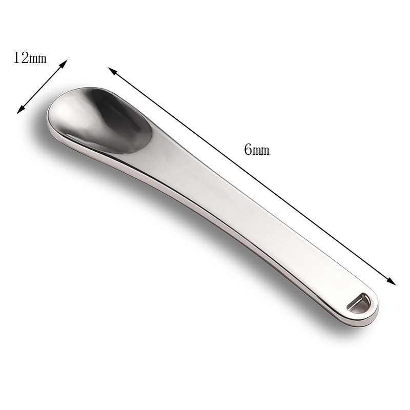 Mini Makeup Mixing Spatel Metall Kosmetisk skje Spatel Mini Makeup Mixing Spatel Metall Kosmetisk skje Spatel